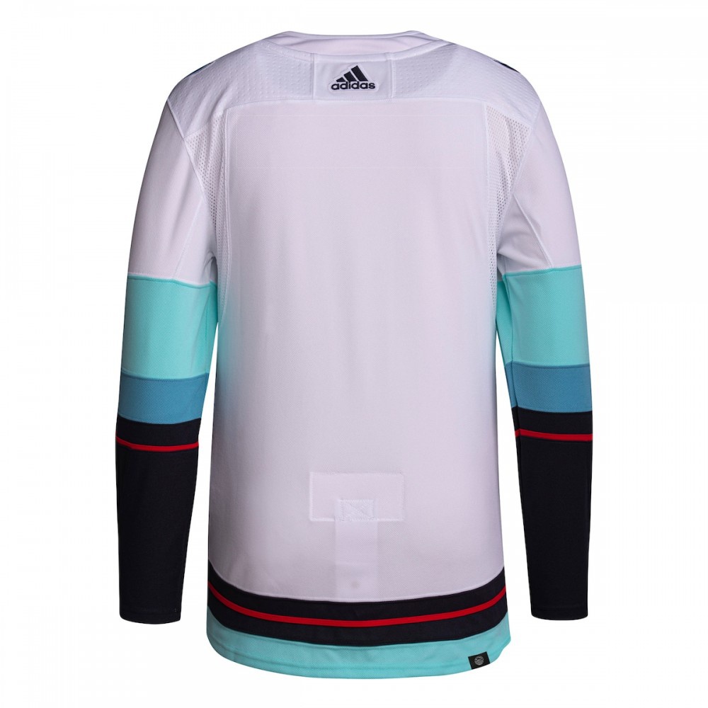 Seattle Kraken adidas Away Primegreen Authentic Jersey - White-Pro Kit Vault | Brand New 26/27 Sports Jerseys